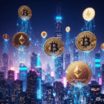 American professionals reviewing personal loans, credit cards, and financial documents in a modern office, illustrating responsible borrowing and multiple loan management.